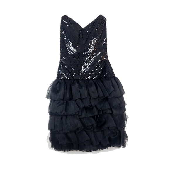 Tadashi Shoji Dresses & Skirts - Tadashi vintage strapless sequin and ruffle dress